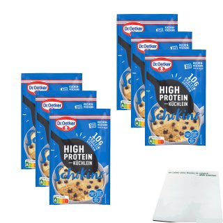 Dr. Oetker High Protein Küchlein Schokino 6er Pack (6x50g Packung) + usy Block