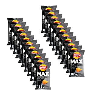 Lays Max Heinz Tomaten Ketchup Flavour (22x185g Packung)