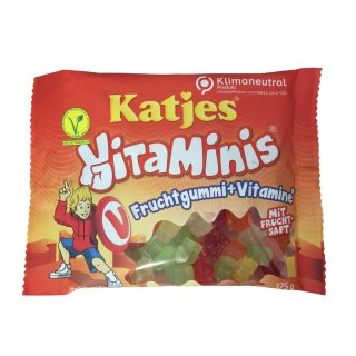Katjes Vitaminis Fruchtgummi + Vitamine (175g Beutel)