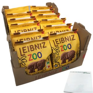 Leibniz Kakao Zoo Safari 12er Pack (12x125g Beutel) + usy Block