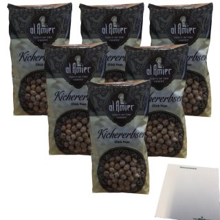 AI Amier Kichererbsen 6er Pack (6x500g Packung) + usy Block