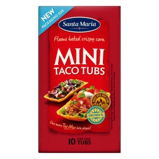 Santa Maria Mini Taco Tubs (Kleine Taco Schalen, 86g Packung)