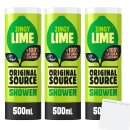 Original Source Zingy Lime Duschgel 3er Pack (3x500ml Flasche) + usy Block