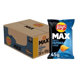 Lays Max Smoky Paprika Flavour (20x45g Packung)