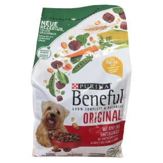 Purina Beneful Hundetrockenfutter Original mit Rind und Gemüse (1,4kg Packung)