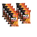 Lays Max Strong Hot Chicken Wings Flavour (9x150g Packung) + usy Block
