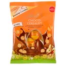 Lindt Choco-Cerealien dunkel, Schokoeier 3er Pack (3x86g Packung) + usy Block