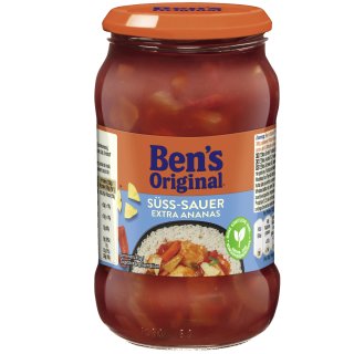 Bens Original Sauce Süß-Sauer Extra Ananas (400g Glas)