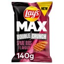 Lays Max Double Crunch Spare Ribs Flavour (9x140g Packung)