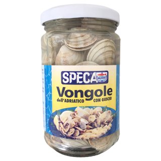 SPECA Vongole, Venussmuscheln mit Schale (350g Glas)