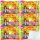 Katjes Peace & Love Vegan Fruchtgummi fruchtig-süßer Mix 6er Pack (6x200g Packung) + usy Block