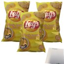 Lays Chips Pommes mit Joppie-Sauce Party Pack 3er Pack (3x335g Packung) + usy Block