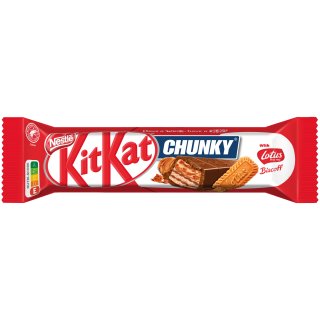 KitKat Chunky Schokoladenriegel mit Biscoff Keks (42g Riegel)