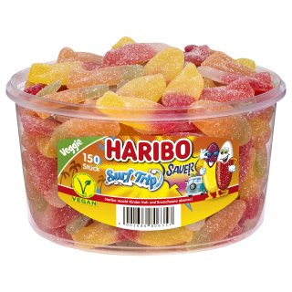 Haribo Surf Trip Sauer 2er Pack (2x1,2kg Dose) + usy Block