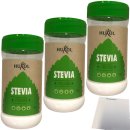 Huxol Stevia Streusüße 3er Pack (3x75g Dose) + usy Block