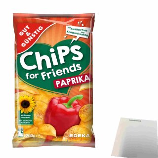 Gut & Günstig Paprika-Chips (200g Tüte) + usy Block