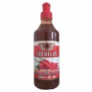 Lucullus Chilli Sauce sweet Hot (500ml Flasche) + usy Block