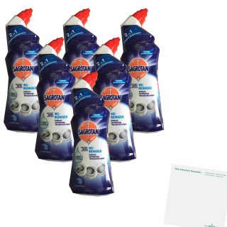 Sagrotan WC Reiniger Ozeanfrische 6er Pack (6x750 ml Flasche) + usy Block