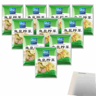 FISH WELL Konservierte Senfscheiben 10er Pack (10x68gr Packung) + usy Block