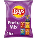 Lays Chips 15 Party Mix 5 Sorten 6er Pack  (90x27,5g Beutel) + usy Block