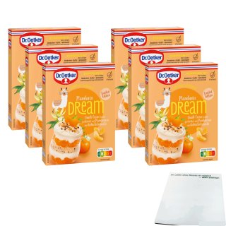 Dr. Oetker Sommer-Desserts Mandarin DREAM 6er Pack (6x120g Packung) + usy Block