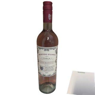 Doppio Passo Puglia Primitivo Rosato 2021 Wein (750ml Flasche) + usy Block