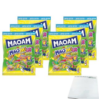 Haribo Maoam MaoMixx Sour 6er Pack (6x250g Packung) + usy Block