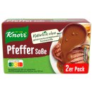 Knorr Pfeffer Sauce 3er Pack (6x250 ml Packung) + usy Block