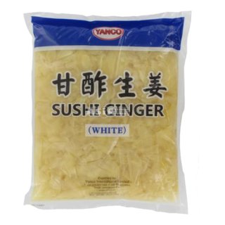 YANCO Sushi Ingwer Weiss (1,5kg Tüte) + usy Block