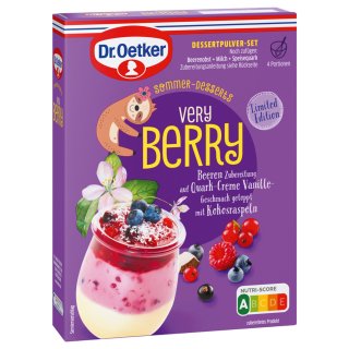 Dr. Oetker Sommer-Desserts very BERRY (78g Packung)