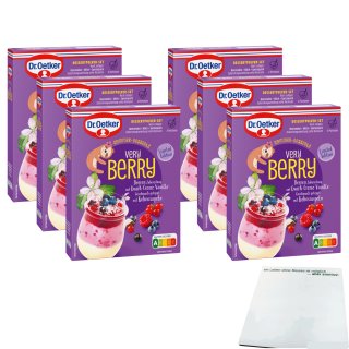 Dr. Oetker Sommer-Desserts very BERRY 6er Pack (6x78g Packung) + usy Block