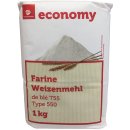 Transgourmet economy Farine Weizenmehl Type 550 3er Pack (3x1kg Packung) + usy Block