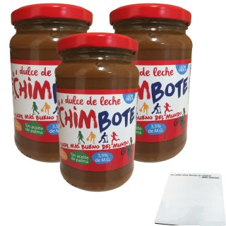 Milchcreme Aufstrich, Dulce de Leche Chimbote 3er Pack (3x430gr Glas) + usy Block