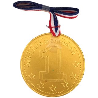 Milchschokoladenfigur GOLD MEDAILLE NR.1 (20g Stück)
