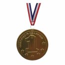 Milchschokoladenfigur Gold Medaille Nr.1 3er Pack (3x20g Stück) + usy Block