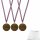 Milchschokoladenfigur Gold Medaille Nr.1 3er Pack (3x20g Stück) + usy Block