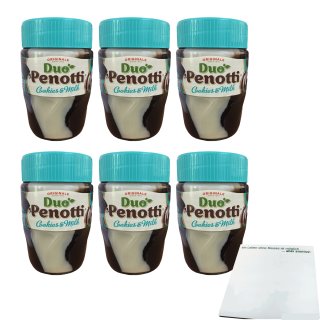 Duo Penotti Cookies & Milk 6er Pack (6x350g Glas) + usy Block