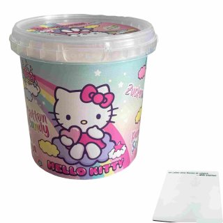 Hello Kitty Zuckerwatte Cotton Candy (50g Eimer) + usy Block