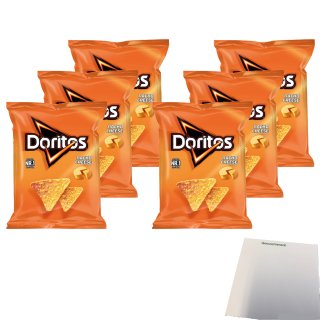 Doritos Nacho Cheese 6er Pack (6x110g Packung) + usy Block