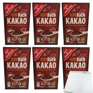 Gut & Günstig Back Kakao 6er Pack (6x250g Packung) + usy Block
