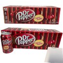 Dr. Pepper Cherry Vanilla Soda (US Import) 2er Pack (2x 12x355ml Dose) + usy Block