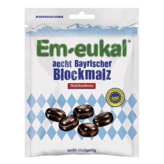 Em-eukal aecht Bayrischer Blockmalz Malzbonbons (100g Packung)