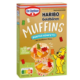 Dr. Oetker Haribo Goldbären Muffins Bunte Konfetti (464g Packung)