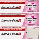Blend-a-Dent Super Haftcreme Extra Stark Neutral 3er Pack (3x47g Tube) + usy Block