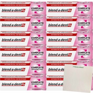 Blend-a-Dent Super Haftcreme Extra Stark Neutral (12x47g Tube) VPE + usy Block