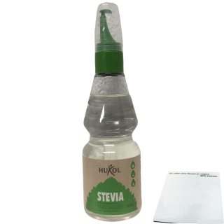 Huxol Stevia Flüssigsüße (125ml Flasche) + usy Block