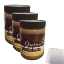 Quino Pindakaas Erdnussbutter 3er Pack (3x500g Glas) +...