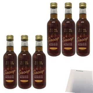 Douwe Egberts Karamel Sirup 6er Pack (6x250ml Flasche) + usy Block