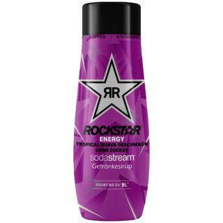 SodaStream Rockstar Tropical Guava ohne Zucker Getränkesirup (0,44l Flasche)