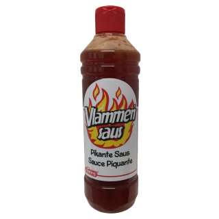 Vlammen saus, Pikante Sauce (500ml Flasche)